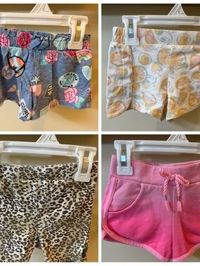 The Children's Place Garnimals Wonder Kids Girls SUMMER Shorts Set of 4 Size 2T